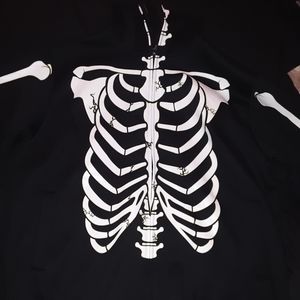 Skeleton zip up hoodie